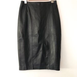 Danier Italian leather pencil skirt